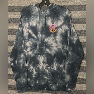 Santa Cruz Skateboards Tie Dye Hoodie Sweatshirt Men’s Medium EUC